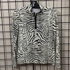 JMcLaughlin zip neck top